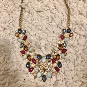 Multicolored Bejeweled necklace
